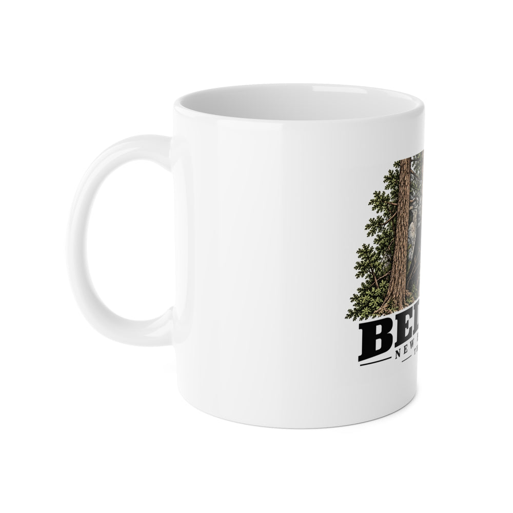 Bedford The Pulpit rock formation 11 oz White Ceramic Mug - Merrimack Valley Goods