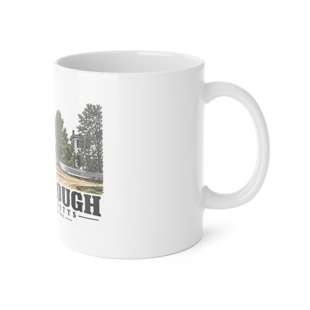 Illustrated Old Town Centre in Boxborough on ceramic mug