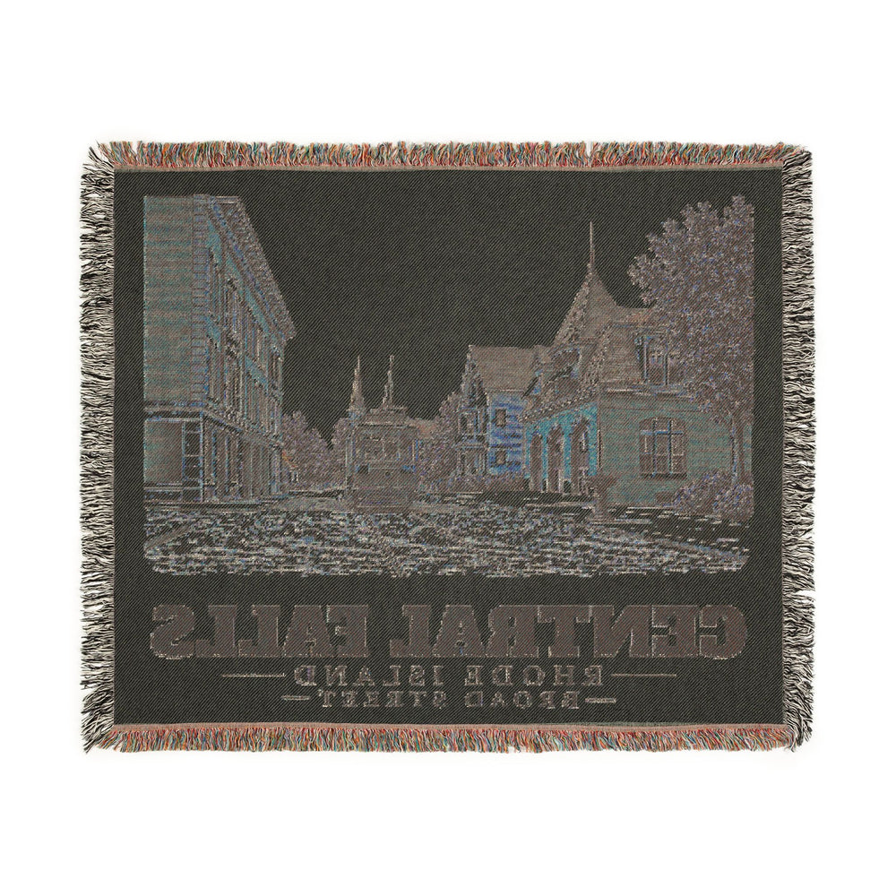 Broad Street — Central Falls, Rhode Island woven blanket, product view 3