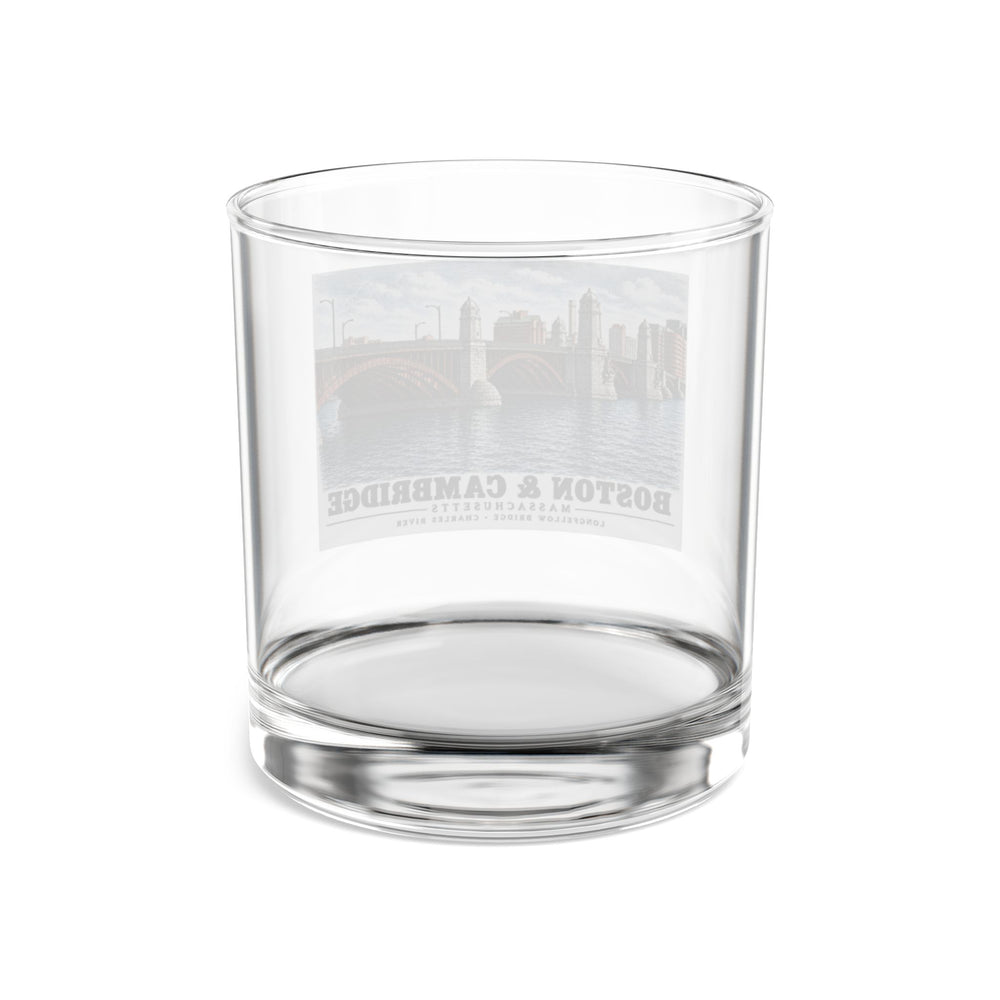 Longfellow Bridge, Charles Circle / Main Street across Charles River 10 oz Rocks Glass - Charles River
