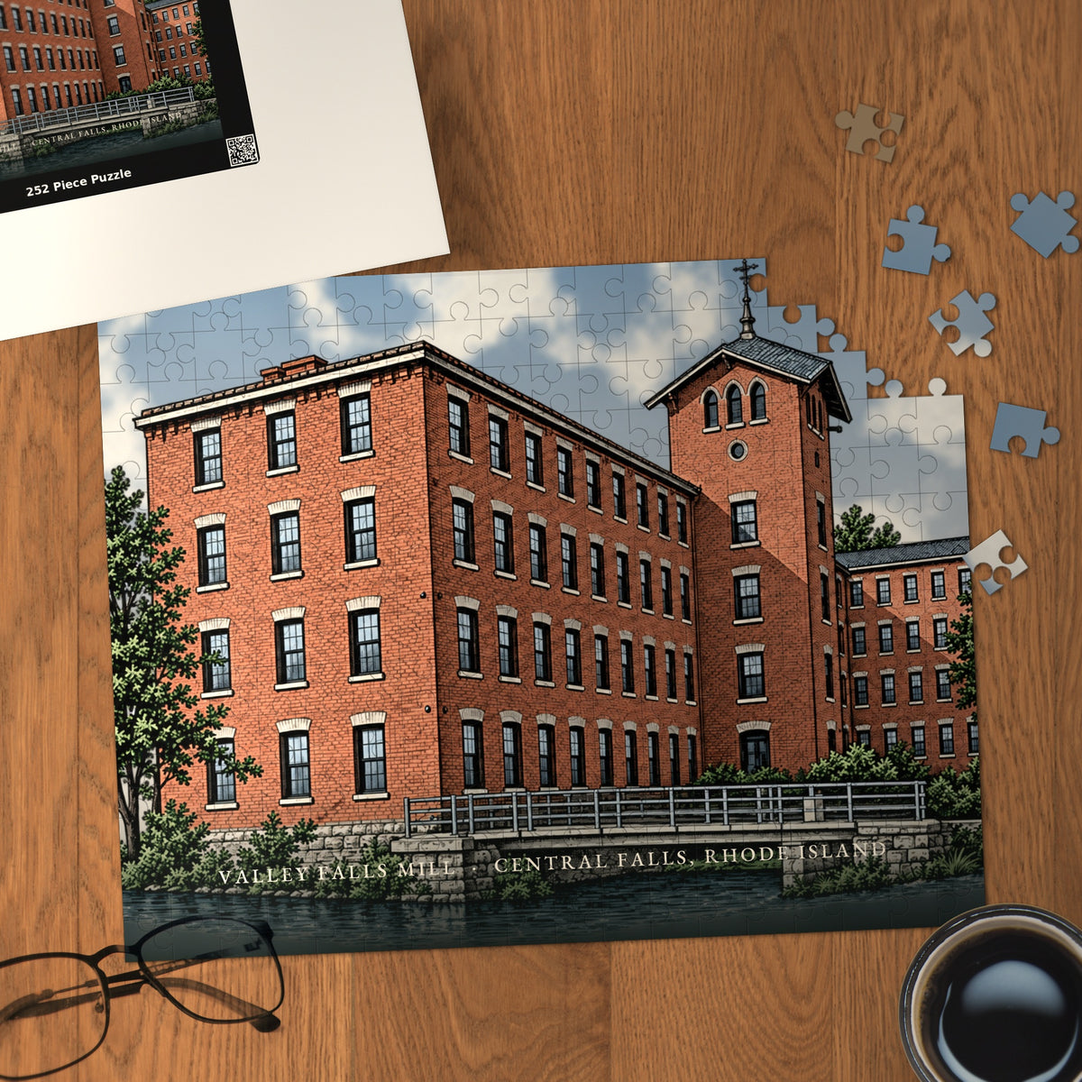 Central Falls Valley Falls Mill 252-Piece Jigsaw Puzzle