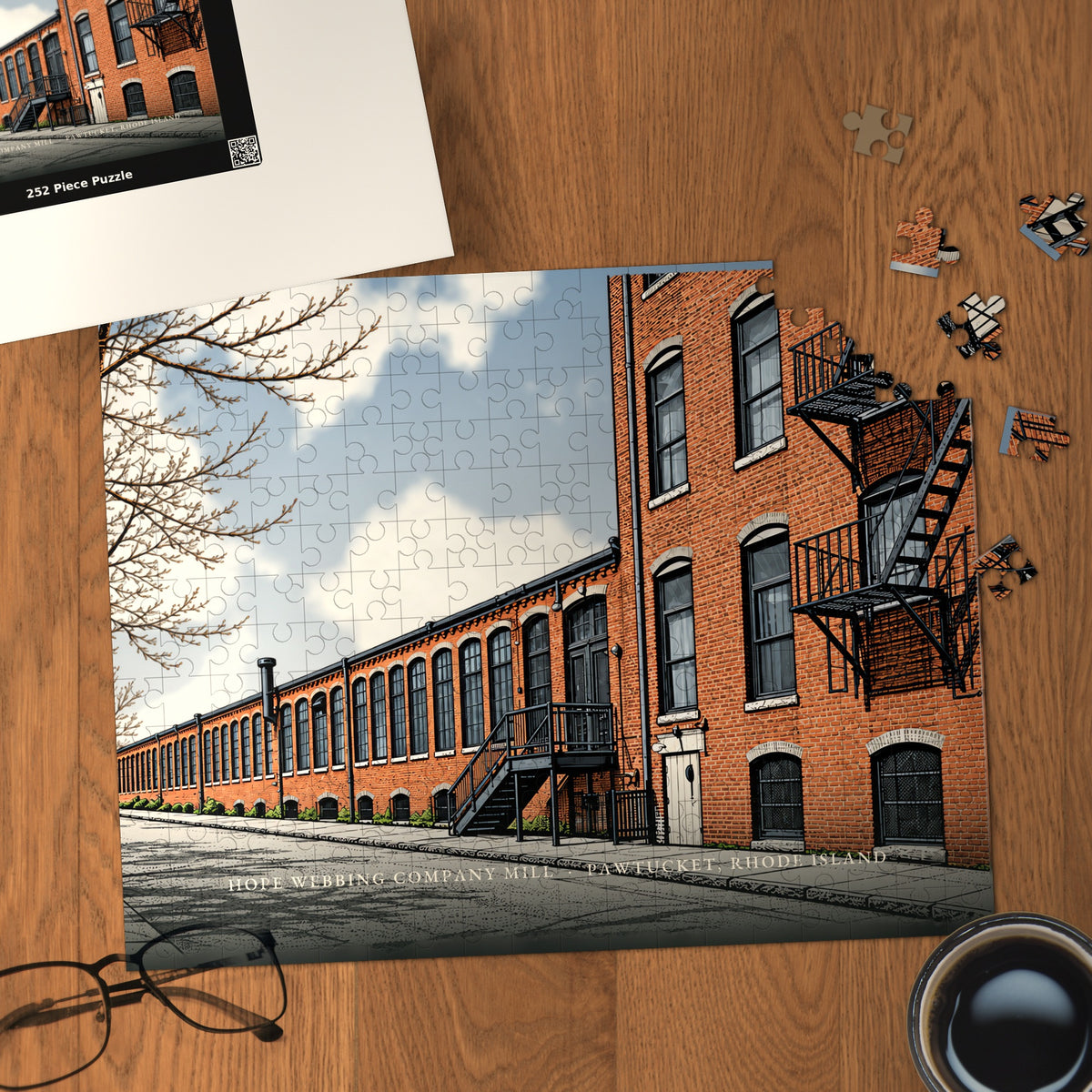 Pawtucket Hope Webbing Company Mill 252-Piece Jigsaw Puzzle