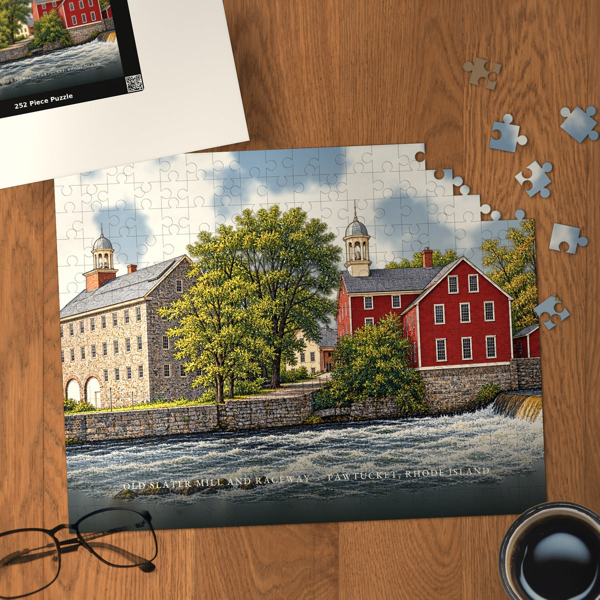 Pawtucket Old Slater Mill and Raceway 252-Piece Jigsaw Puzzle