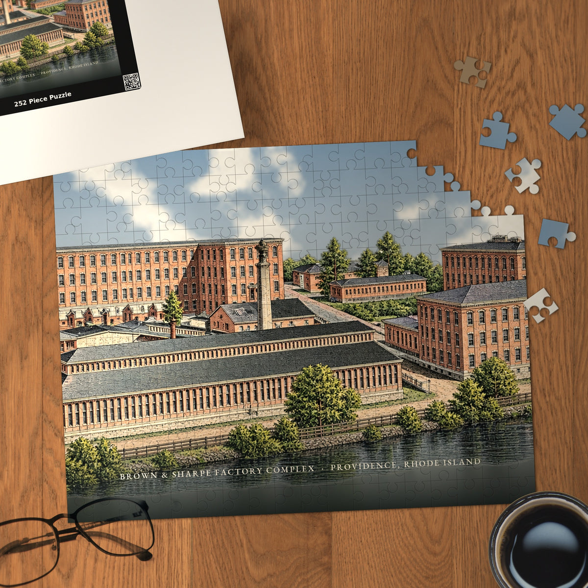 Providence Brown & Sharpe Factory Complex 252-Piece Jigsaw Puzzle