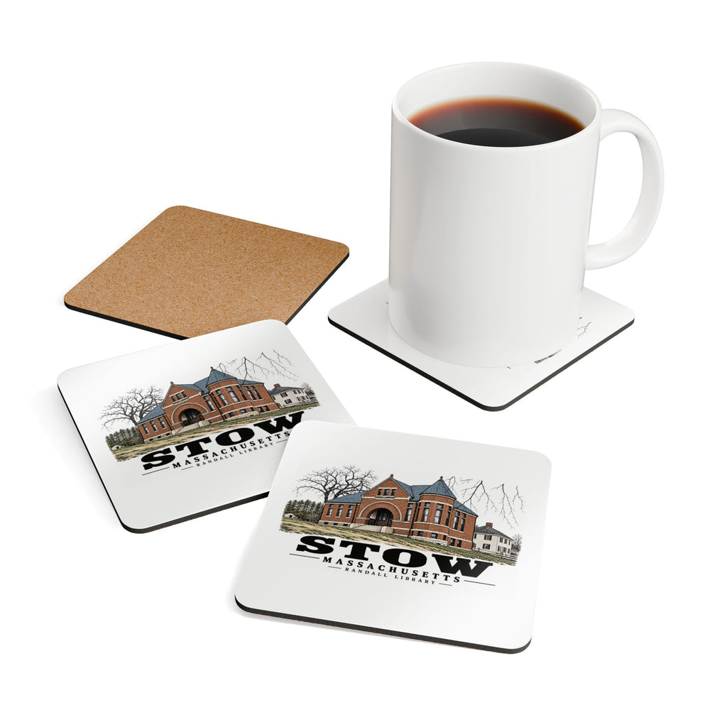 STOW Randall Library Cork Back Coaster - Assabet Valley Goods