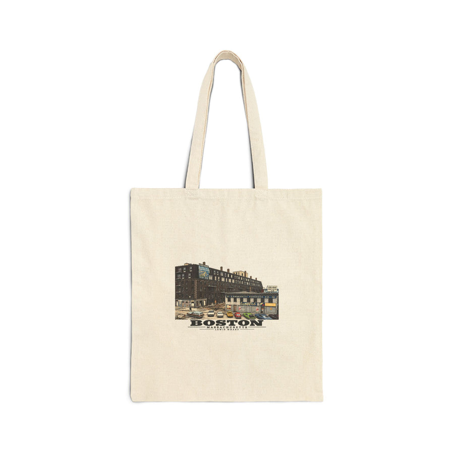 Lewis Wharf Natural Heavy Canvas Tote - Boston Harbor