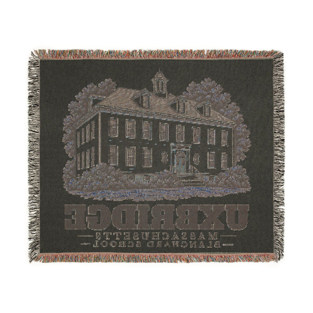 Blanchard School — Uxbridge, Massachusetts woven blanket, product view 3