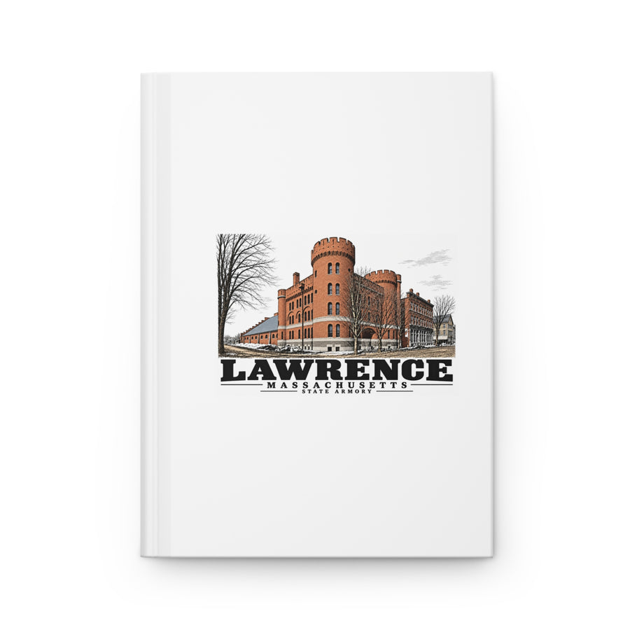 Illustrated State Armory in Lawrence on matte hardcover journal
