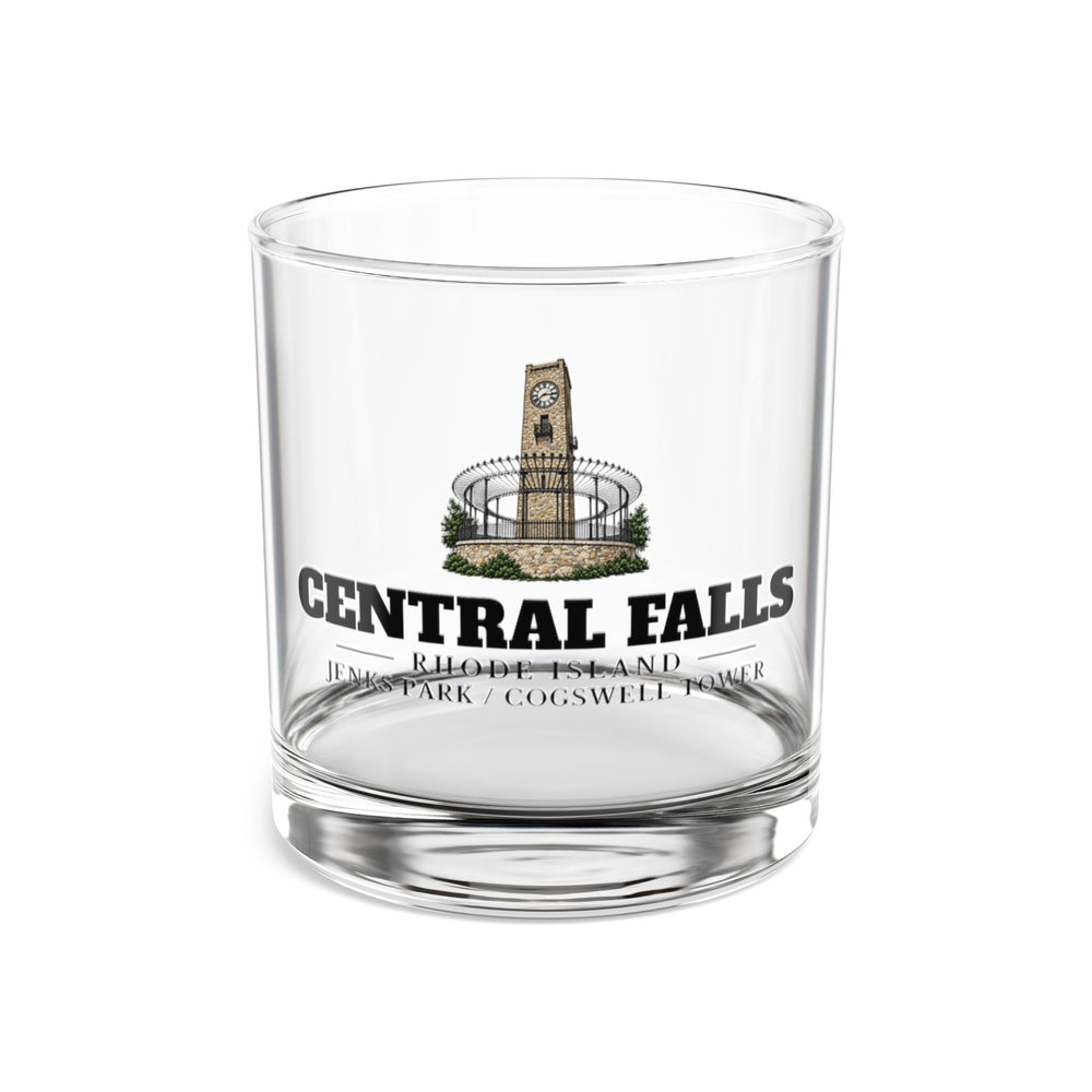 Front view of Central Falls Jenks Park / Cogswell Tower 10 oz Rocks Glass