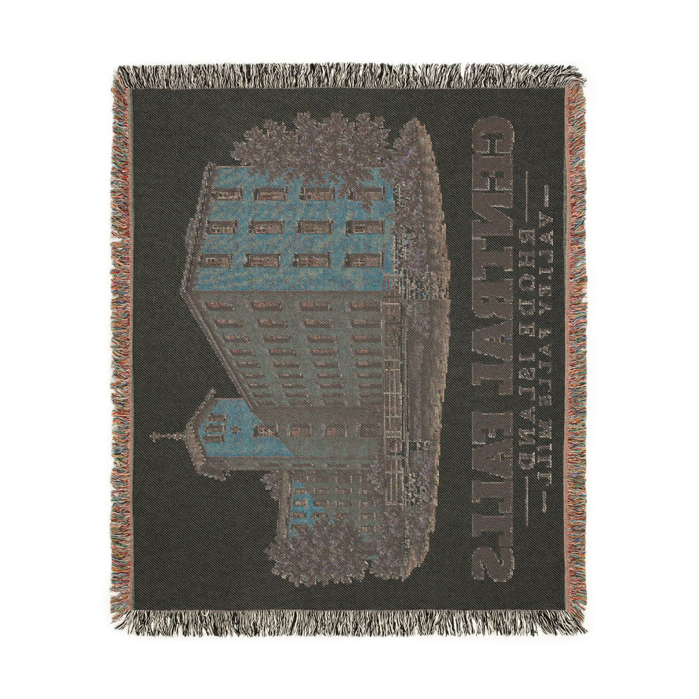Valley Falls Mill — Central Falls, Rhode Island woven blanket, product view 4