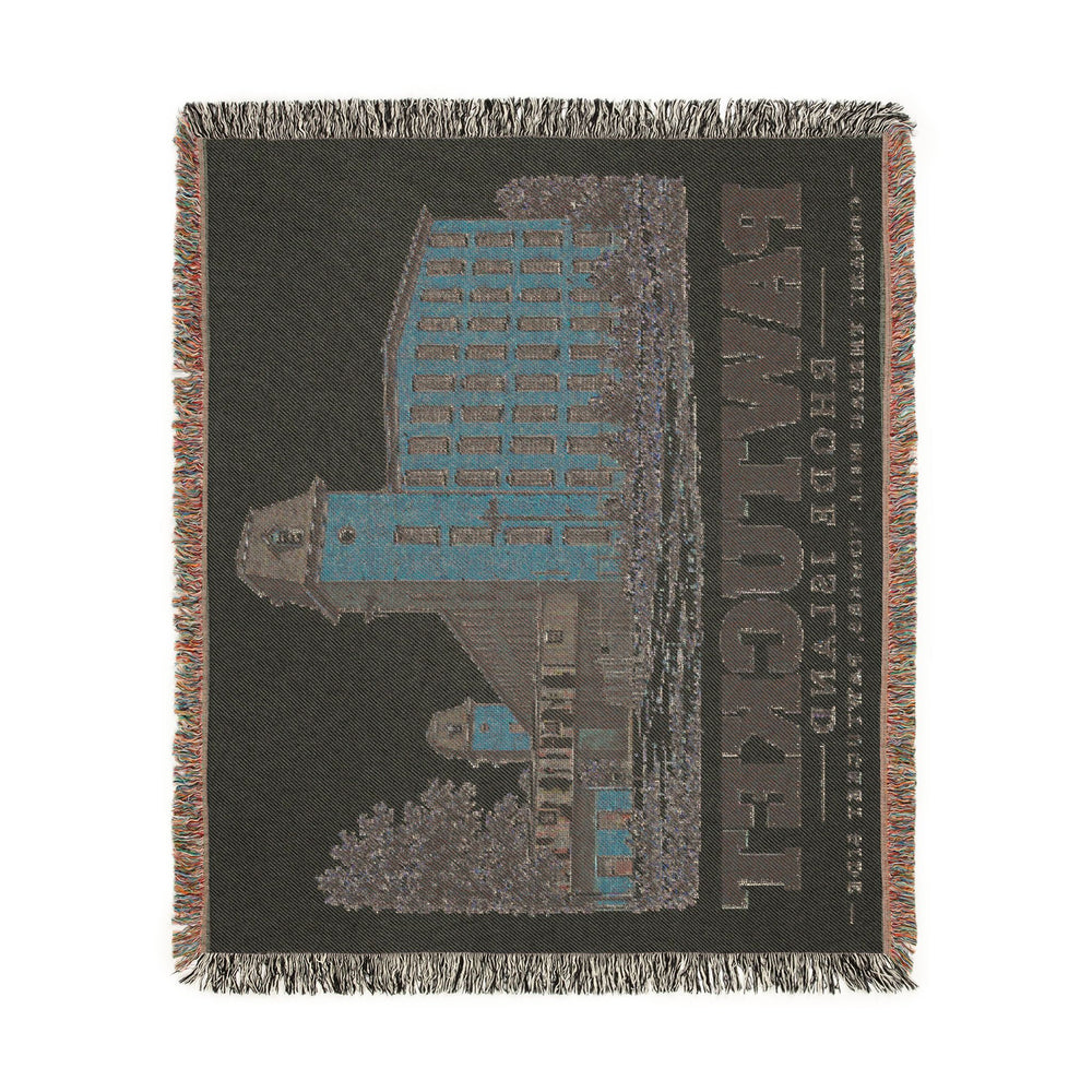 Conant Thread Mill Towers, Pawtucket Side — Pawtucket, Rhode Island woven blanket, product view 4
