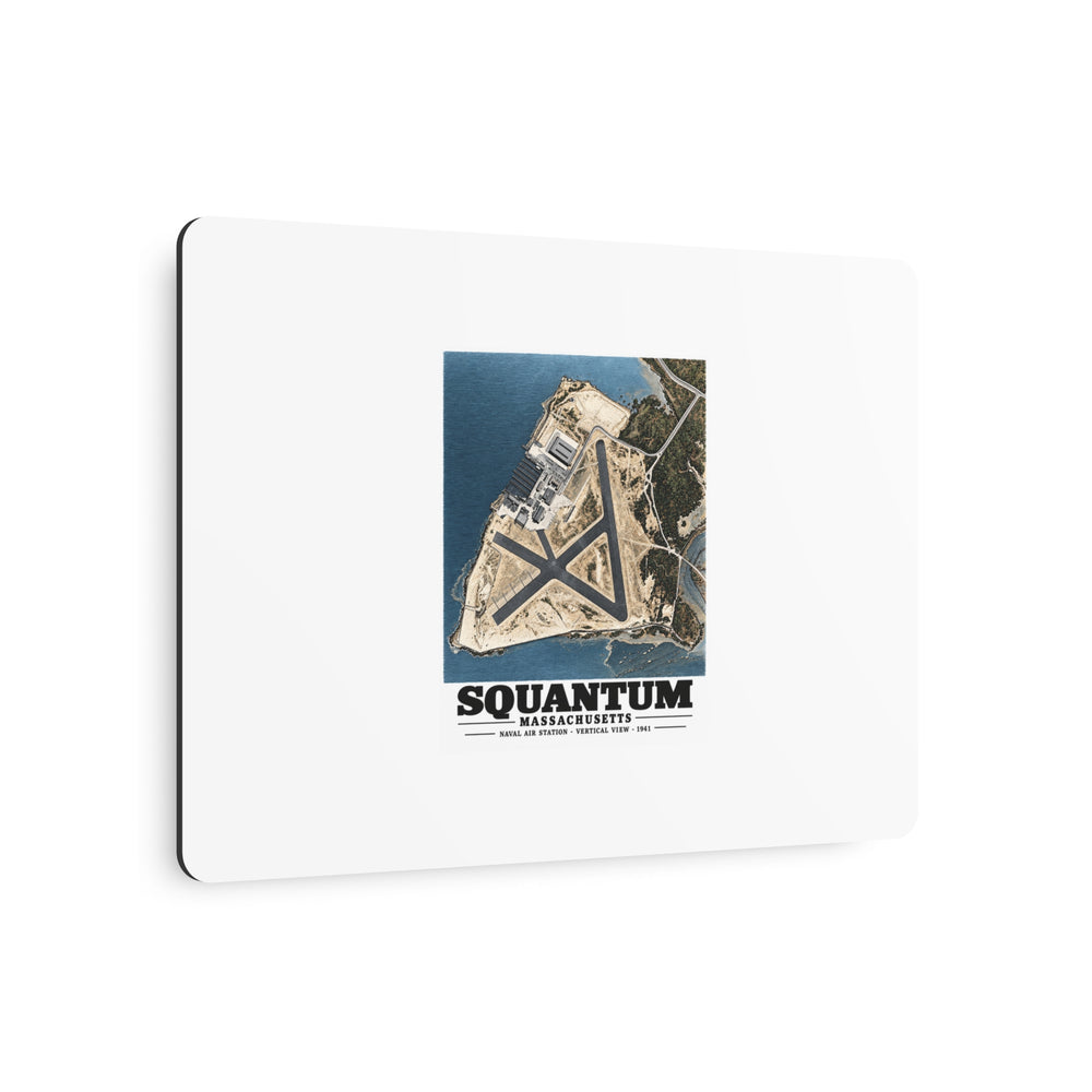 N.A.S.  Squantum, MA vertical 10000 ft. 7 × 5 in Horizontal Metal Wall Art - Boston Harbor
