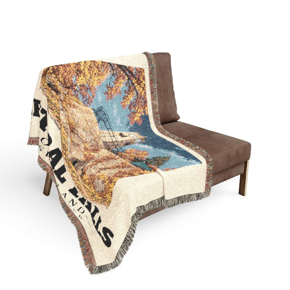 Cogswell Tower, Jenks Park — Central Falls, Rhode Island Woven Blanket