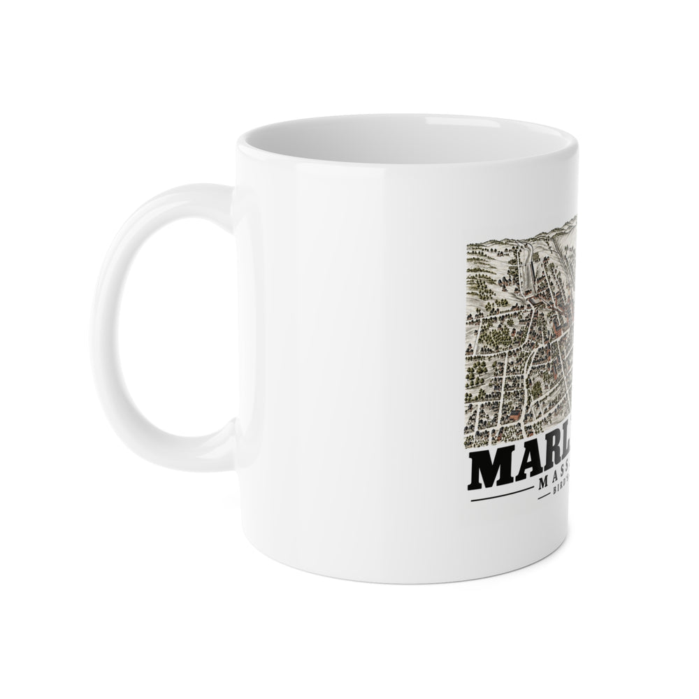 Illustrated Bird'S-Eye View, 1878 in Marlborough on ceramic mug