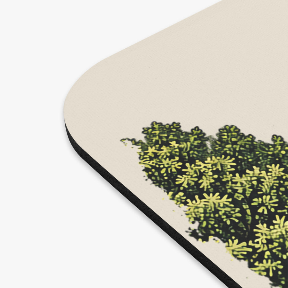 Uxbridge Crown & Eagle Mill mouse pad mockup showing the full illustrated print