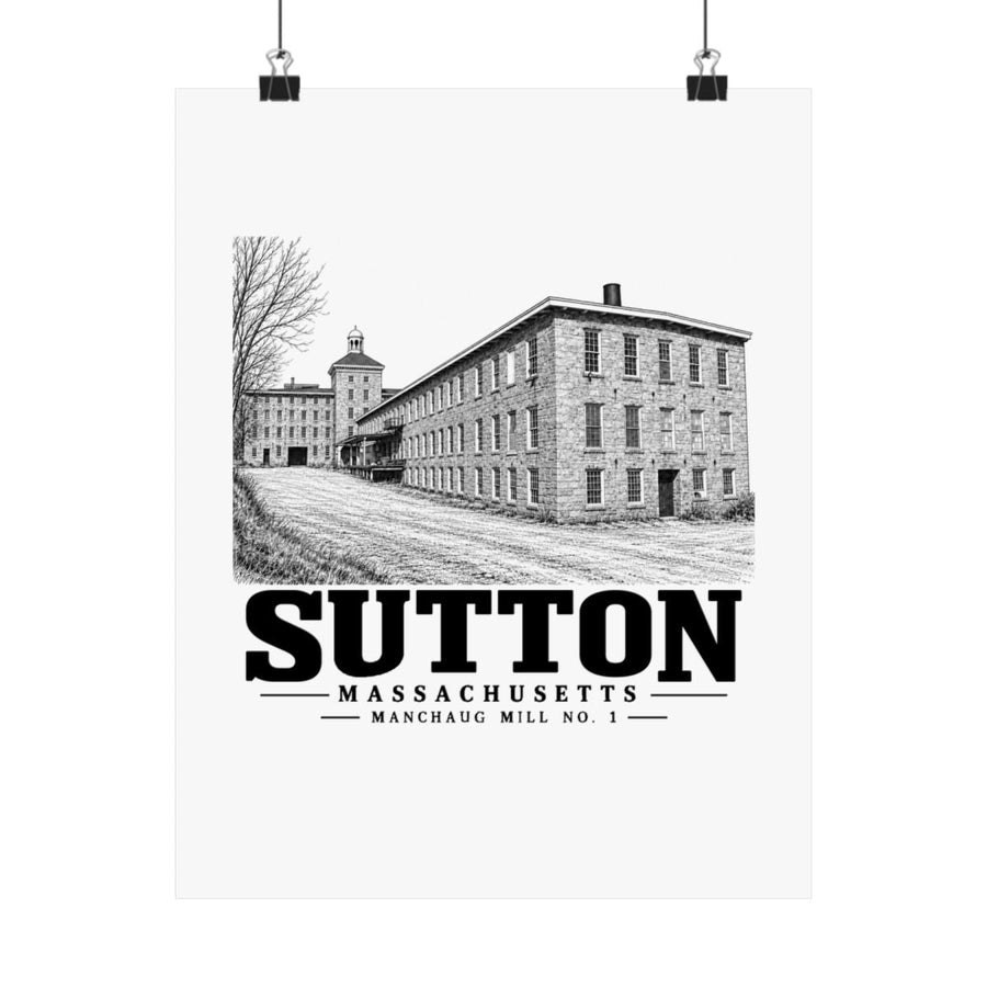 Sutton Manchaug Mill No. 1 11 x 14 in Matte Poster - Default - front product view