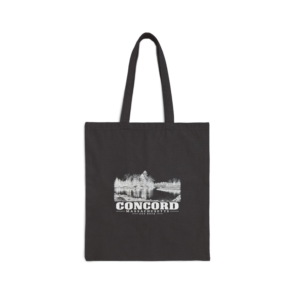 Egg Rock Natural + Black Heavy Canvas Tote - Assabet Valley Goods