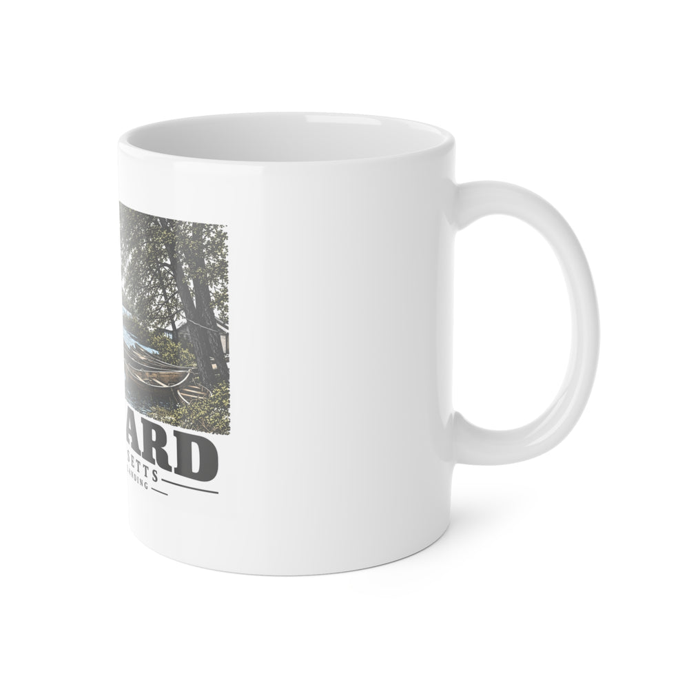Maynard Ben Smith Boat Landing 11 oz White Ceramic Mug — Assabet Valley Goods