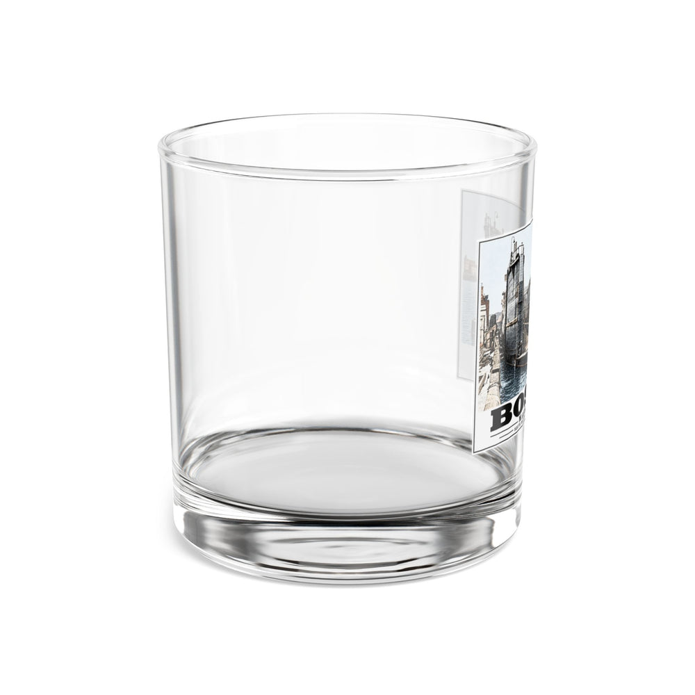 Floating dry dock #24 US Naval Dry Dock, South Boston 10 oz Rocks Glass - Boston Harbor