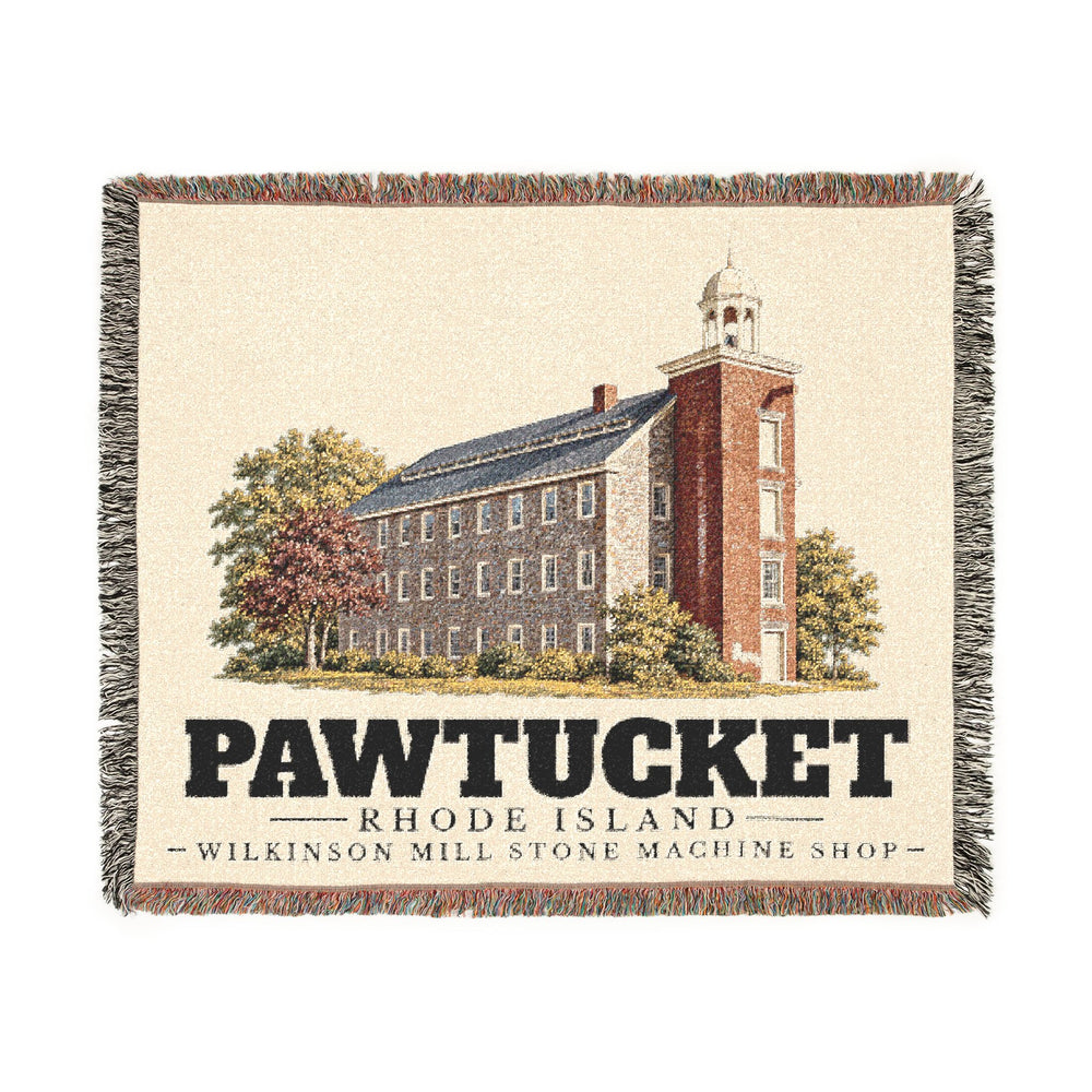 Wilkinson Mill Stone Machine Shop — Pawtucket, Rhode Island woven blanket, product view 1