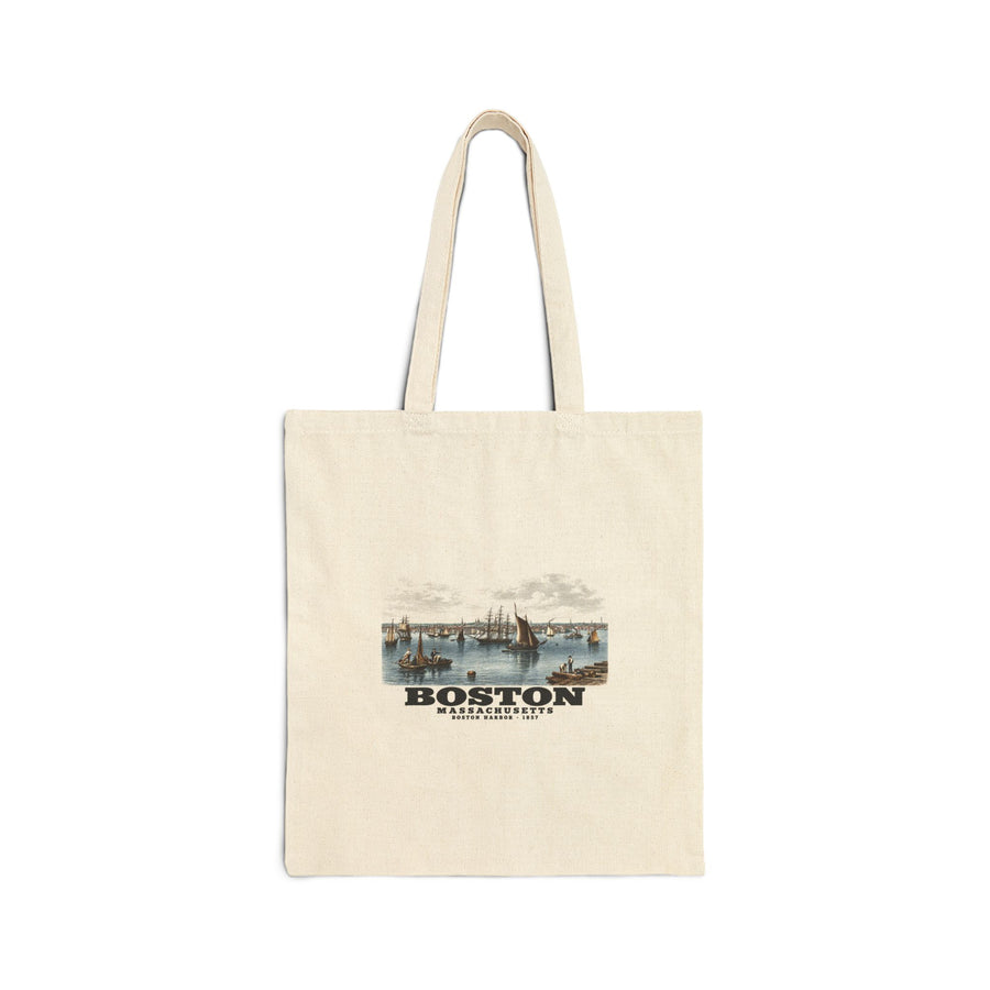 Boston Natural Heavy Canvas Tote - Boston Harbor