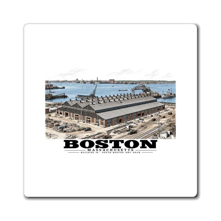 Building #18 US Naval Dry Dock, South Boston, Completed 2/1942 4 in Magnet - Boston Harbor