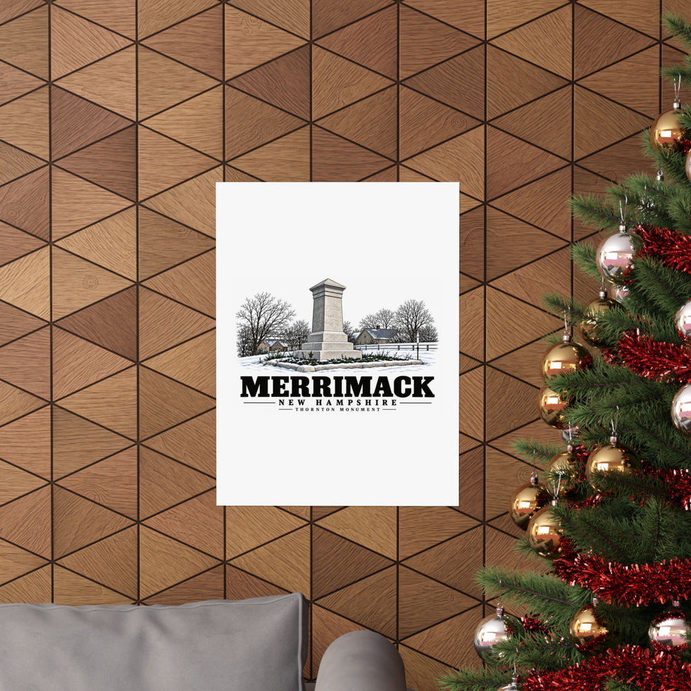 18 x 24 room view of Thornton Monument matte poster, Merrimack, New Hampshire.