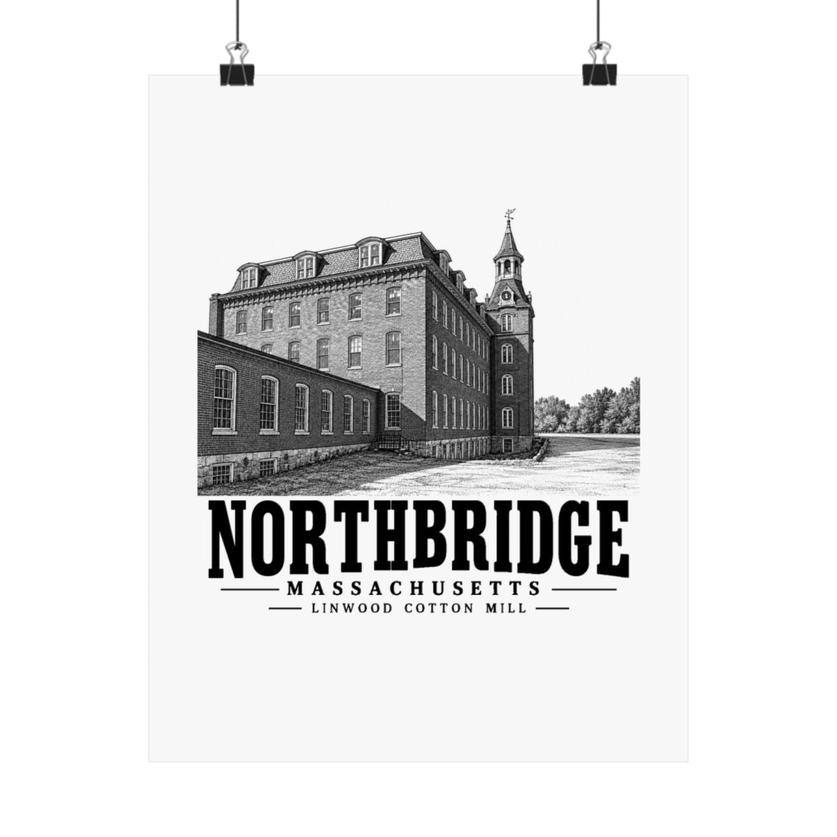 Northbridge Linwood Cotton Mill 11 x 14 in Matte Poster - Default - front product view