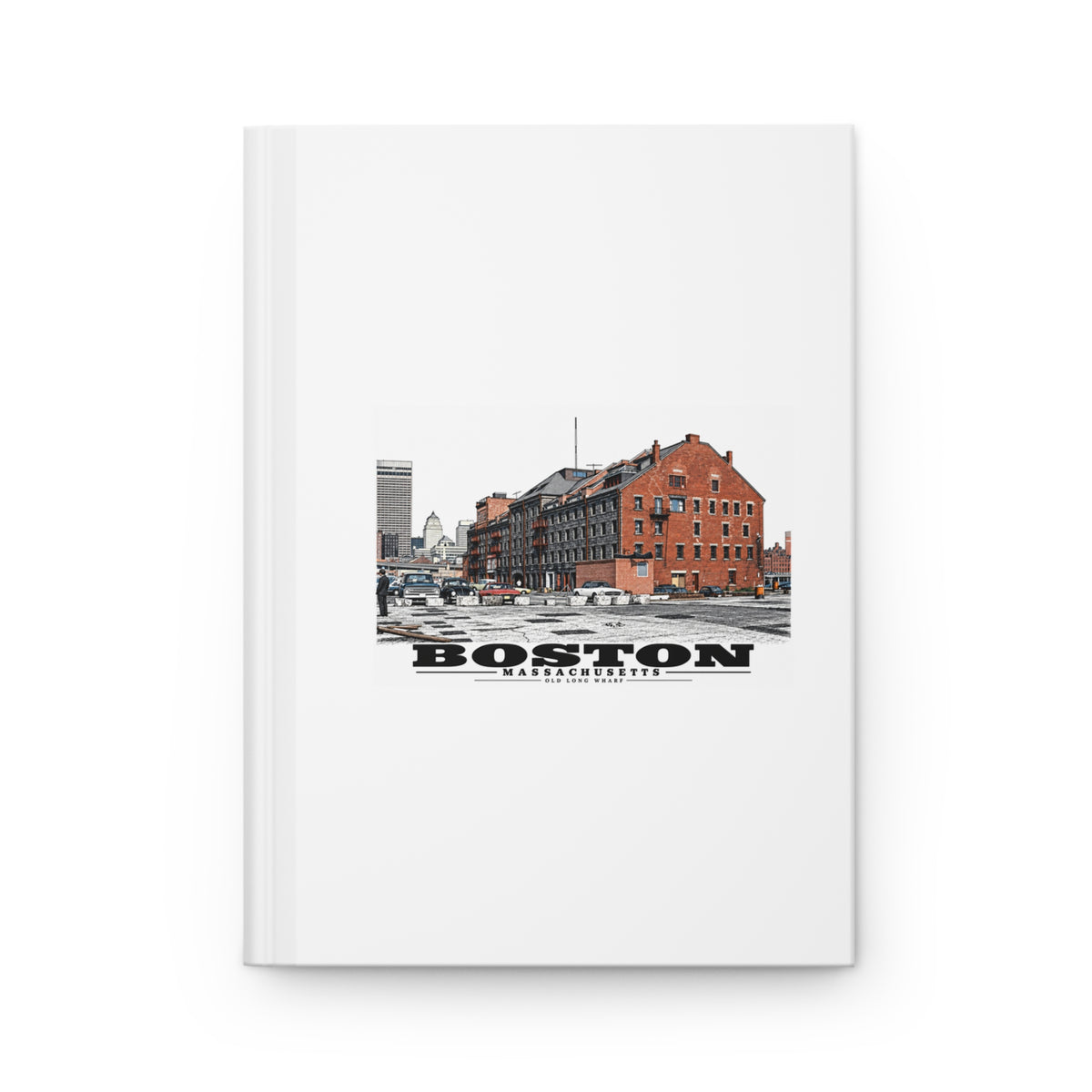 Old Long Wharf Matte Hardcover Journal - Boston Harbor