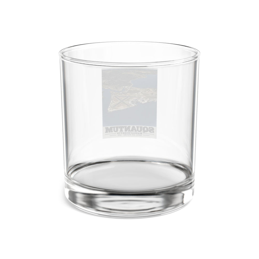 U.S. Naval Air Station, Squantum, MA 10 oz Rocks Glass - Boston Harbor