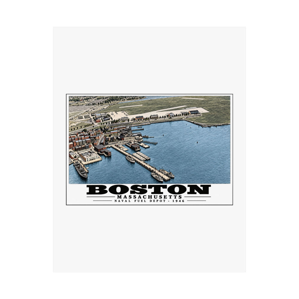 Fuel Depot Matte Heritage Poster — 11 × 14 and 18 × 24 in - Boston Harbor