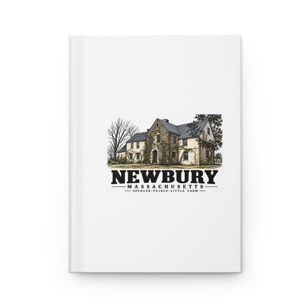 Newbury Spencer–Peirce–Little Farm manor house Matte Hardcover Journal - Merrimack Valley Goods