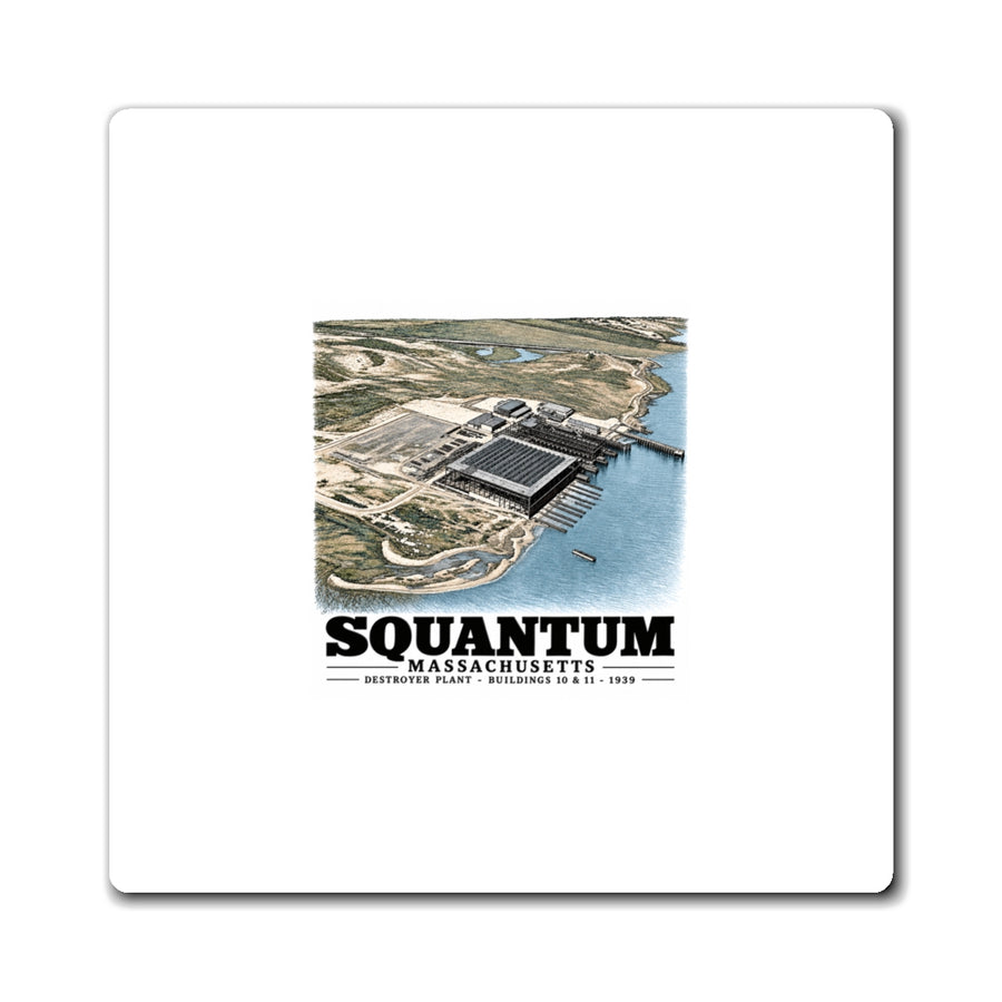 NRAB Squantum looking SWBldg # 10 & 11of former U.S. Destroyer Plant in center foreground 4 in Magnet - Boston Harbor