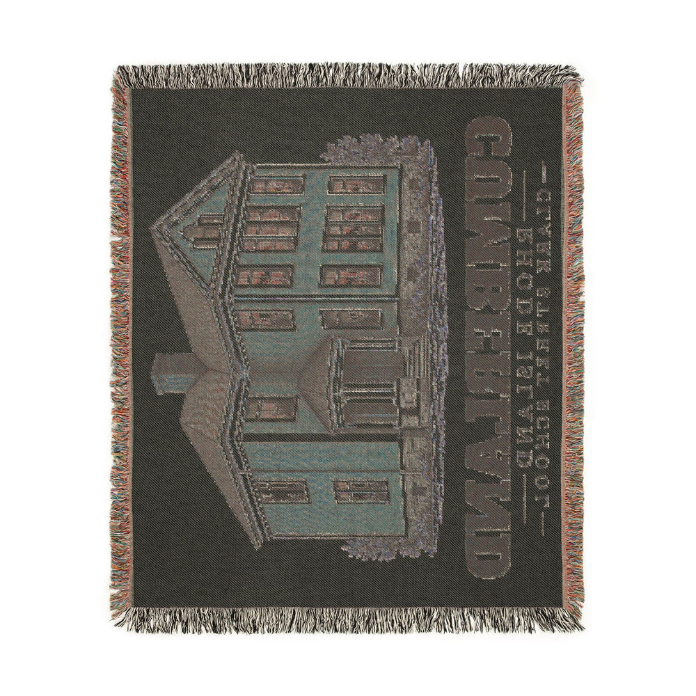 Clark Street School — Cumberland, Rhode Island woven blanket, product view 4
