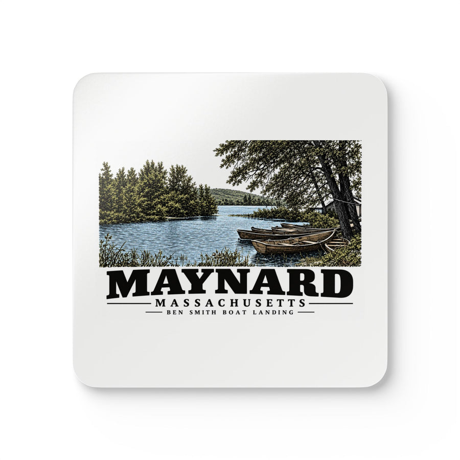 MAYNARD Ben Smith Boat Landing Cork Back Coaster Set - Assabet Valley Goods