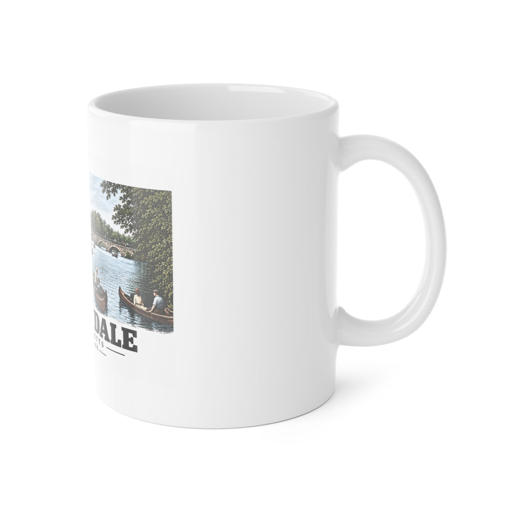 Weston Bridge, Auburndale, Mass. 11 oz White Ceramic Mug - Charles River
