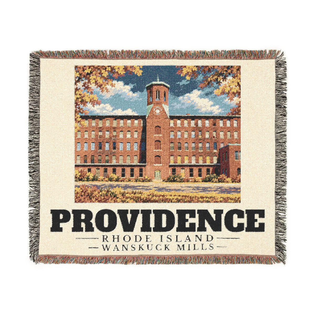 Wanskuck Mills — Providence, Rhode Island Woven Blanket