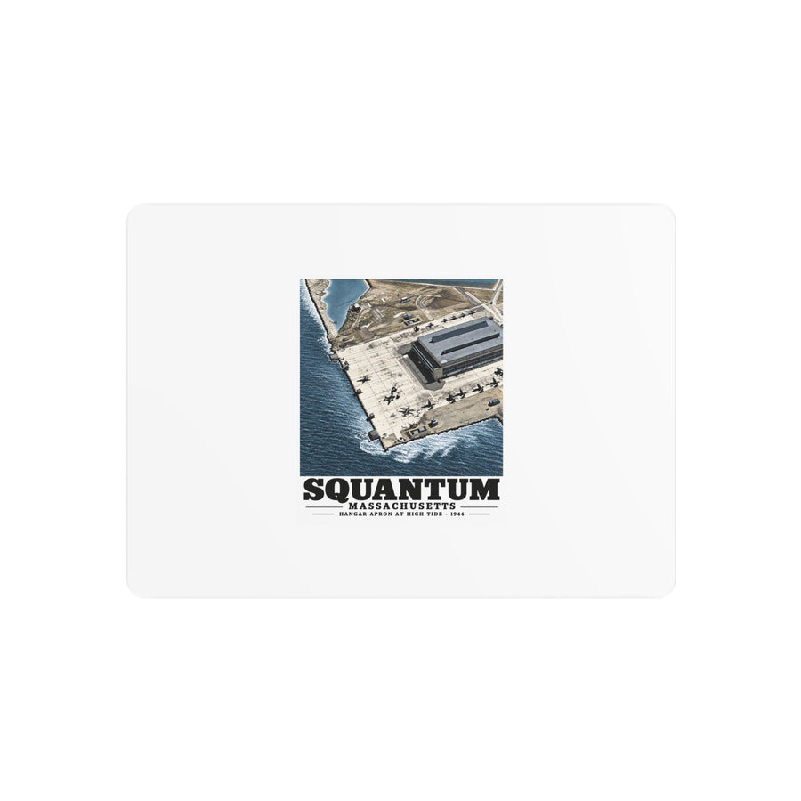NAS Squantum at high tide 7 × 5 in Horizontal Metal Wall Art - Boston Harbor