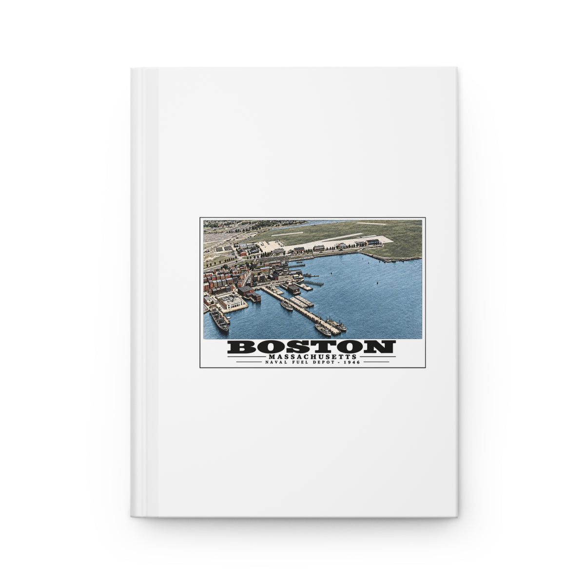 Fuel Depot Matte Hardcover Journal - Boston Harbor