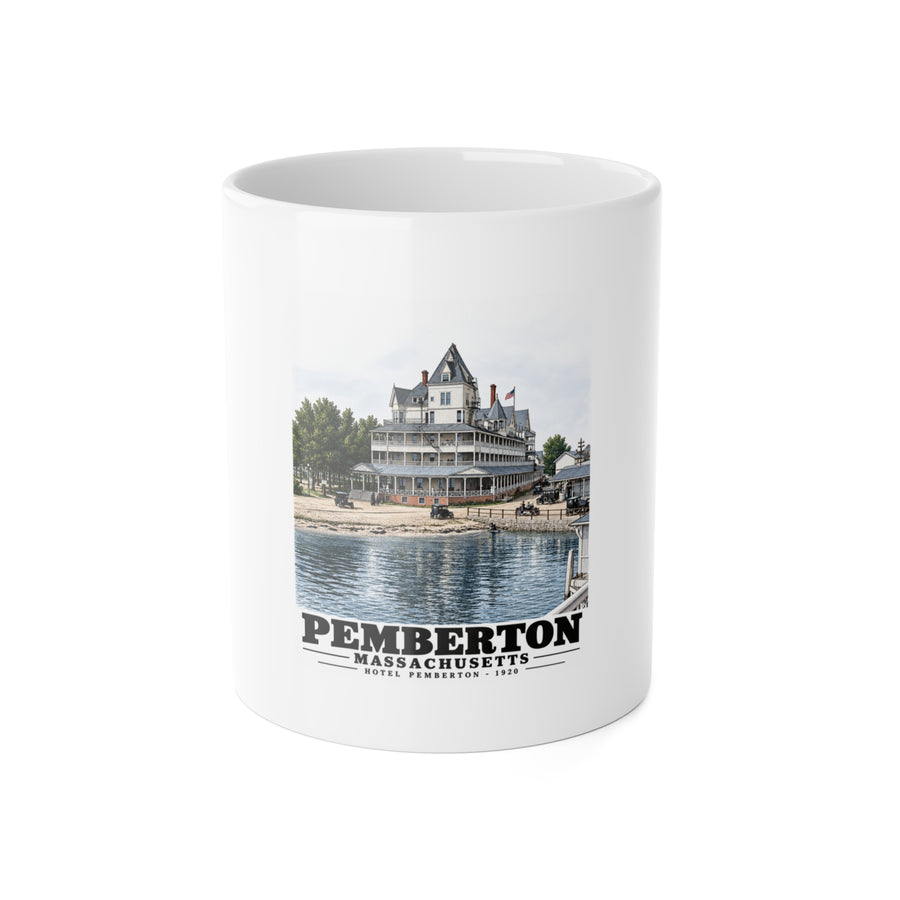 Hotel Pemberton, Nantasket 11 oz White Ceramic Mug - Boston Harbor