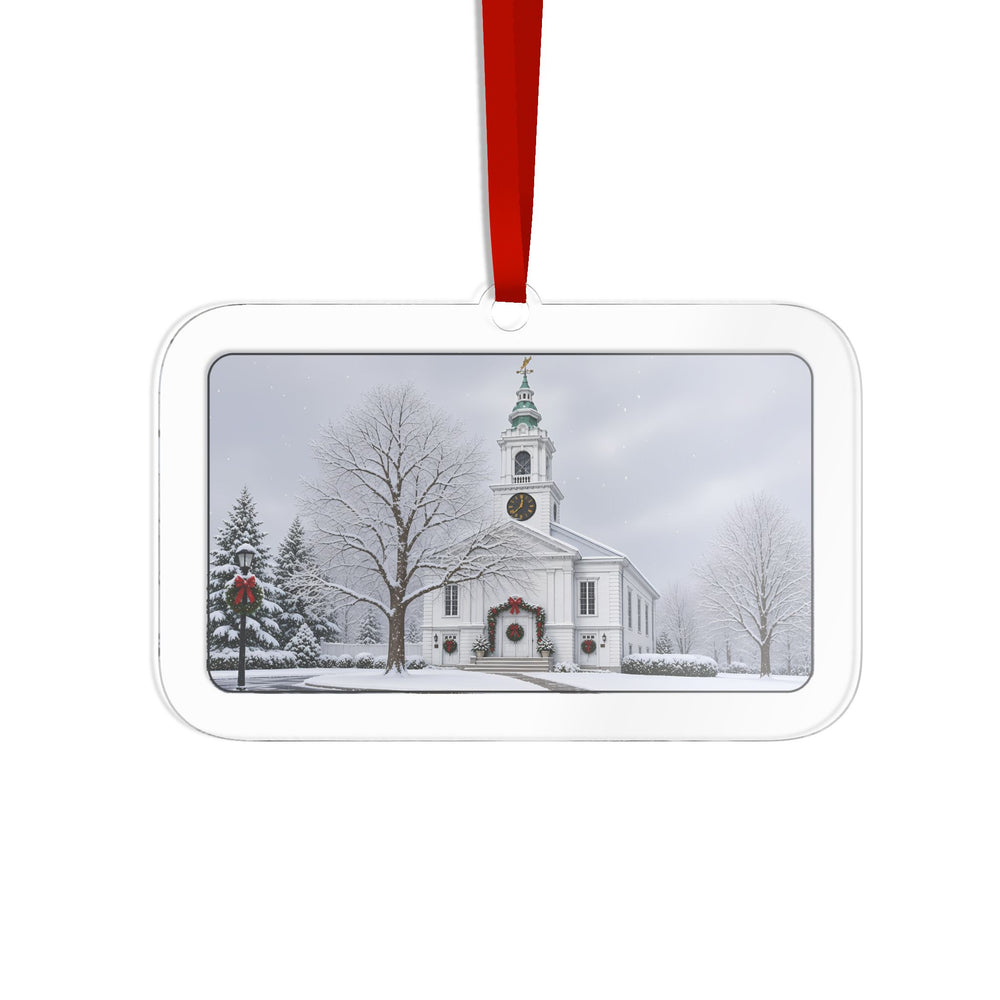Unitarian Church at Grafton Common — Grafton, MA Christmas Ornament