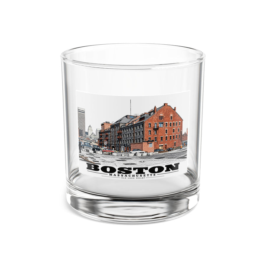 Old Long Wharf 10 oz Rocks Glass - Boston Harbor