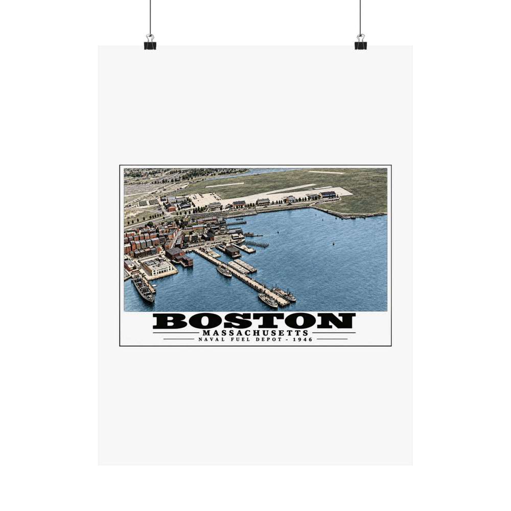 Fuel Depot Matte Heritage Poster — 11 × 14 and 18 × 24 in - Boston Harbor