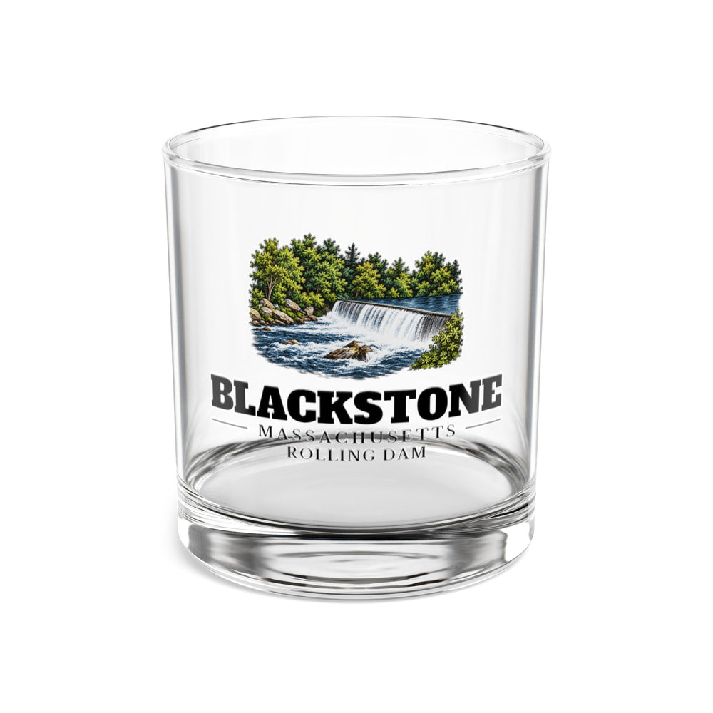 Front view of Blackstone Rolling Dam 10 oz Rocks Glass