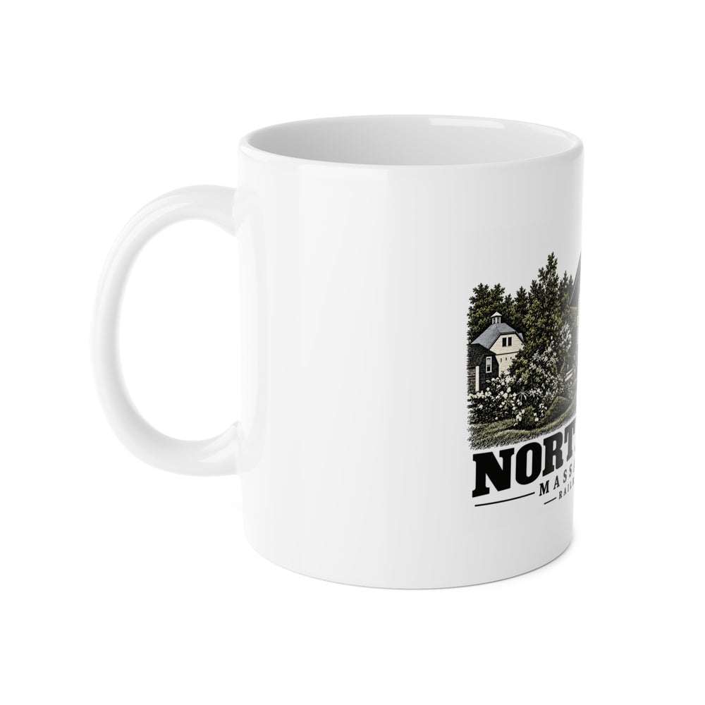 ACTON Railroad Station 11 oz White Ceramic Mug - Assabet Valley Goods