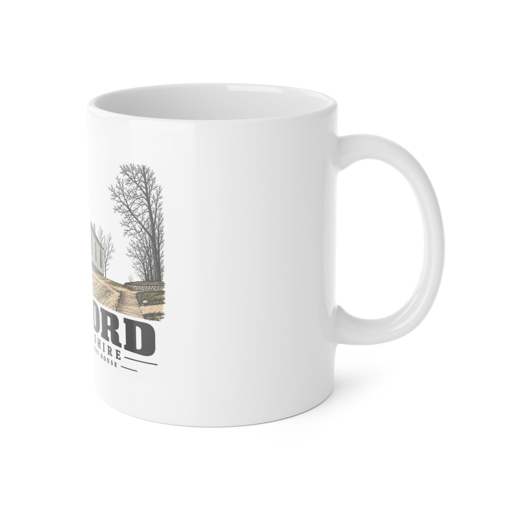 Bedford Presbyterian Meeting-House 11 oz White Ceramic Mug - Merrimack Valley Goods