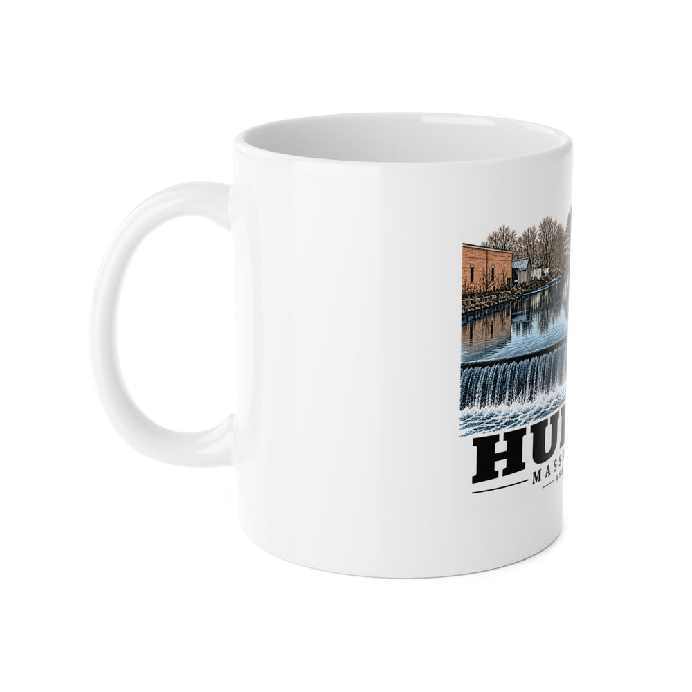 Illustrated Assabet River in Hudson on ceramic mug