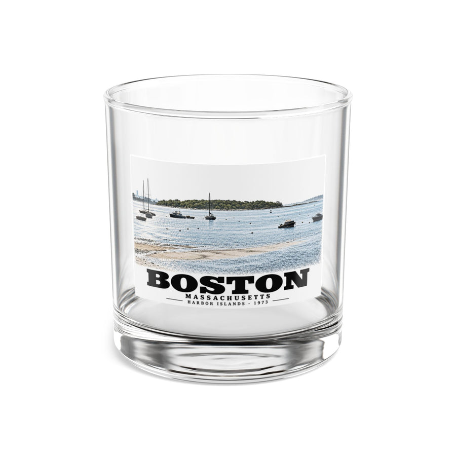 Boston Harbor Islands from Morrissey Boulevard - Toward Thompsons Island 10 oz Rocks Glass - Boston Harbor