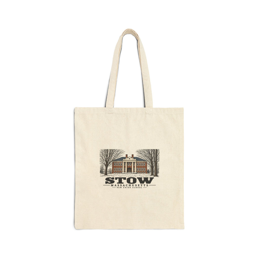 New Union School Natural + Black Heavy Canvas Tote - Assabet Valley Goods