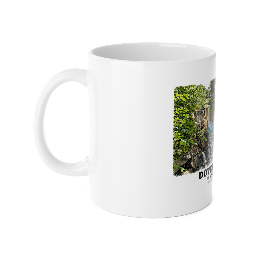 Dam on the Charles River, Dover MA.jpg 11 oz White Ceramic Mug - Charles River